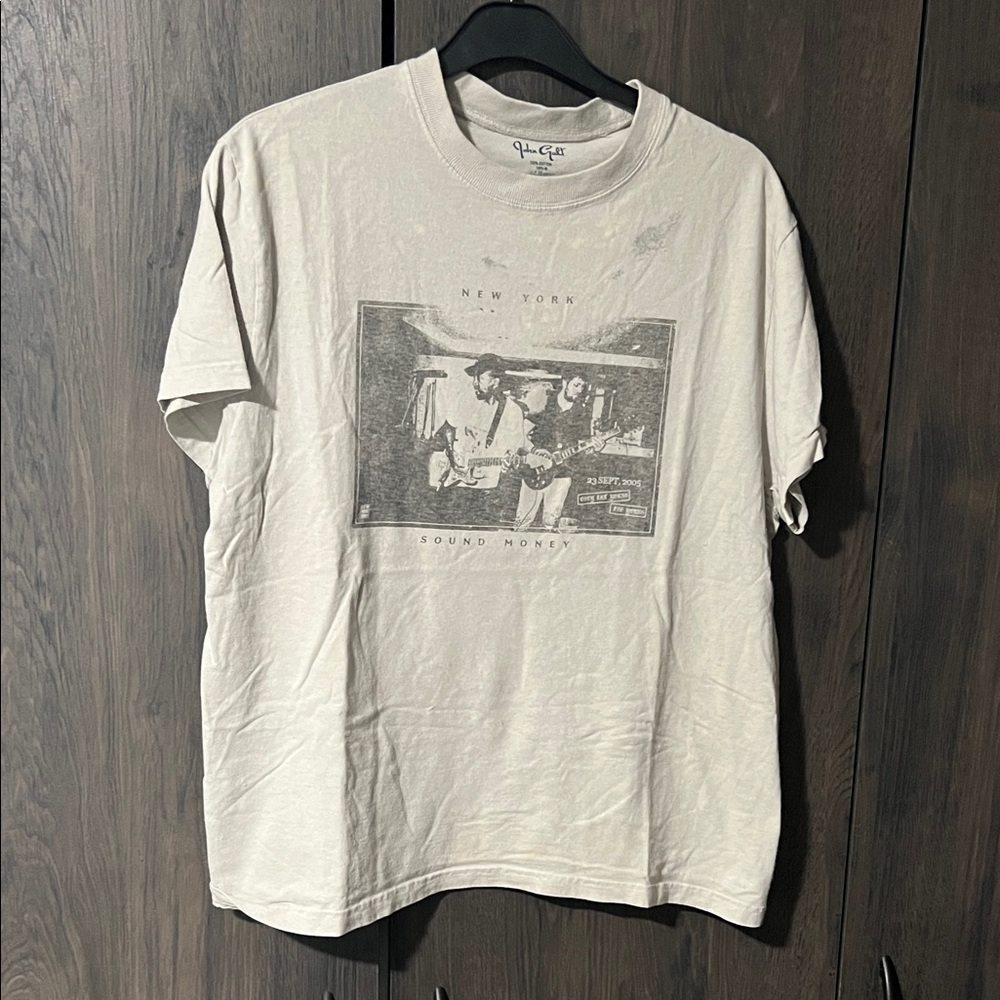 John galt Brandy Melville Off-White Graphic Tee